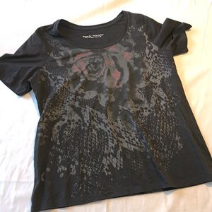 Original Fit black tshirt with stone embellishments